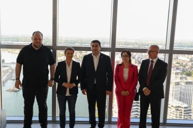 "TU JE PRE DESETAK GODINA SVE BILO ZAPUŠTENO!" Brnabićeva s predstavnicima parlamenata država kandidata za EU obišla Kulu Beograd (FOTO)