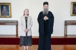 VAŽAN SUSRET U PATRIJARŠIJI: Patrijarh Porfirije upoznao predstavnicu Ujedinjenih nacija sa teškim položajem Srba na Kosovu i Metohiji