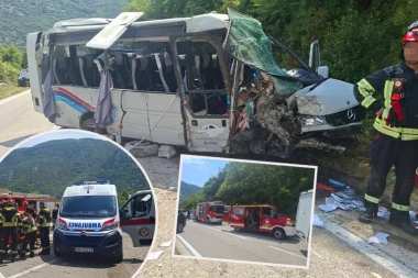 U KOMBIJU SMRTI BILI SRBI, VRAĆALI SE SA OSTROGA! Detalji teške nesreće u Crnoj Gori - ŽENA POGINULA, 17 POVREĐENIH OD KOJIH NEKOLIKO TEŠKO! (FOTO)