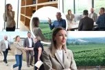 "NASTAVLJAMO DA PODRŽAVAMO ONE KOJI INVESTIRAJU:" Ministarka Mesarović u Blacu posetila vinariju "DOJA" (FOTO)