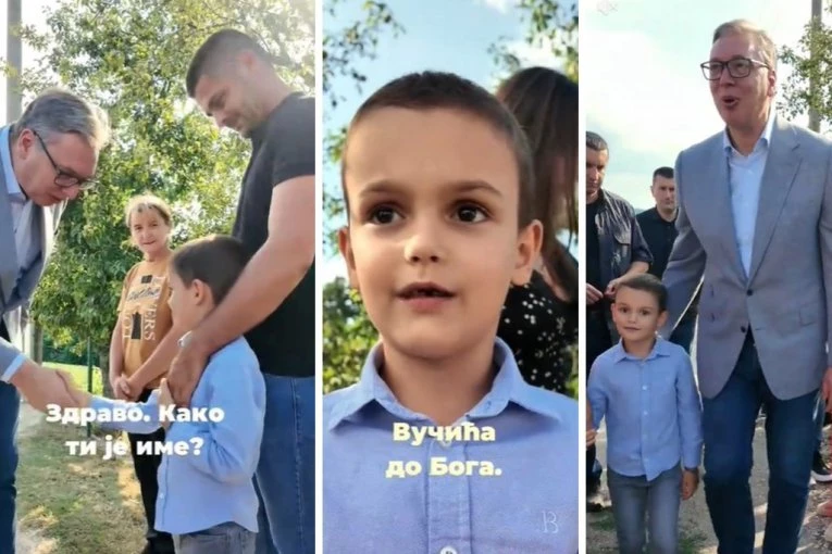 OVAKO JE MALI LUKA DOČEKAO PREDSEDNIKA SRBIJE: Stalno sam pitao kada će Aleksandar Vučić! (VIDEO)