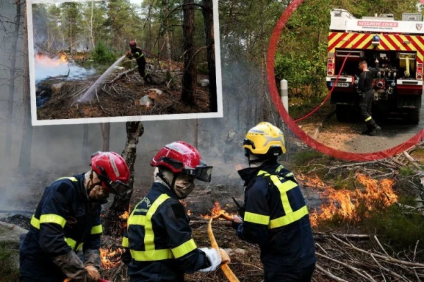 DRAMA KOD PARIZA! Požari gutaju šume, 600 vatrogasaca vodi iscrpljujuću bitku sa VATRENOM STIHIJOM! (FOTO, VIDEO)