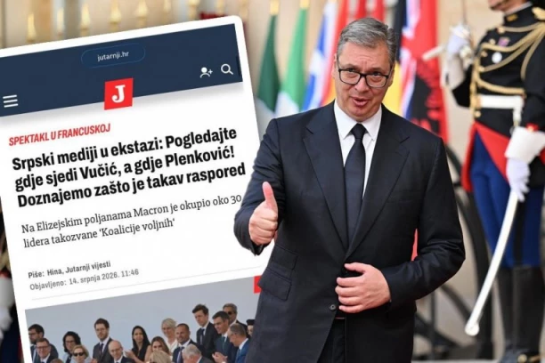 HRVATI PUCAJU OD MUKE! Pokušali da objasne zašto je Vučić u prvom redu na vojnoj paradi u Parizu, a Plenković u pozadini - ZAPETLJALI U SOPSTVENOM OBJAŠNJENJU!