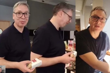 "U SRBIJI SU SENDVIČI BOLJI!" Vučić posle parade u PArizu otišao u pekaru! (VIDEO)