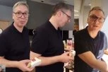 "U SRBIJI SU SENDVIČI BOLJI!" Vučić posle parade u PArizu otišao u pekaru! (VIDEO)