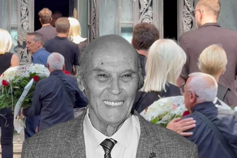 MALA CANA I ĆERKE ANDRIJA BAJIĆA OČI U OČI NA SAHRANI: Prizor koji LEDI KRV U ŽILAMA! (VIDEO)