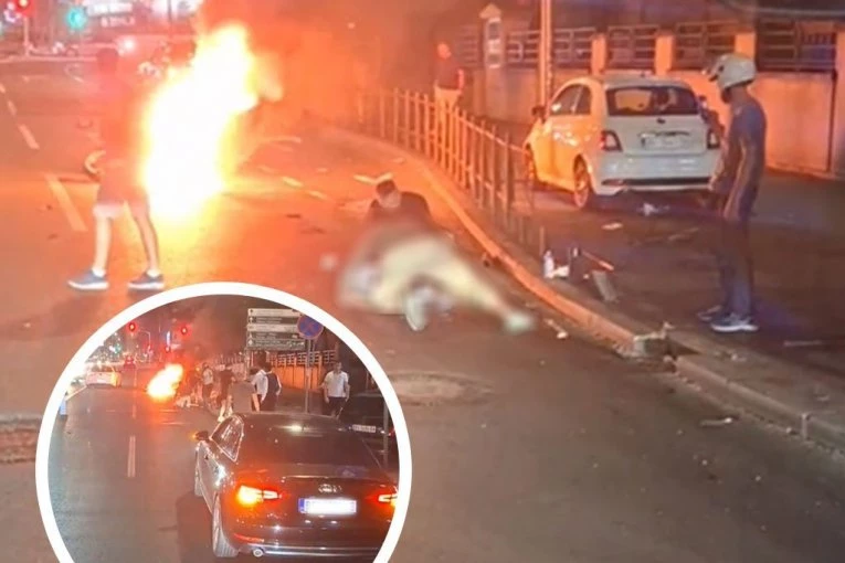 POGINUO MUŠKARAC KOD DOMA OMLADINE! Motor se zapalio, ljudi trčali da mu pomognu! (VIDEO)