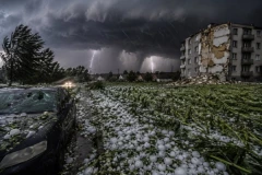 NEVREME U SEVERNOJ MAKEDONIJI NAPRAVILO HAOS! Vetar čupao drveće iz korena, ulice ostale u potpunom KOLAPSU! (VIDEO)