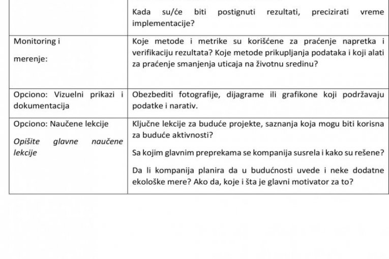 SAVETODAVNI PROGRAM PODRŠKE DEKARBONIZACIJI ZA MALA I SREDNJA PREDUZEĆA