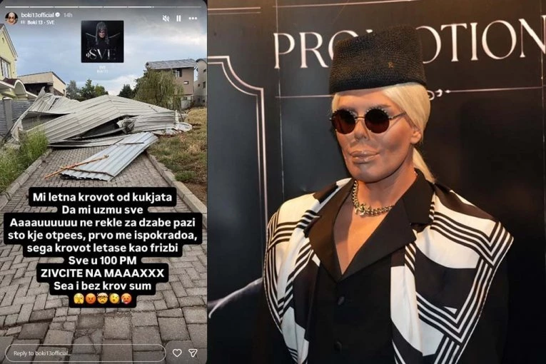 STRAVIČNO NEVREME UNIŠTILO KUĆU BOKIJA 13: Snimak ledi krv u žilama, potresni snimci iz Skoplja! (VIDEO)