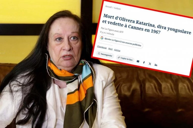 Ovako najčuveniji francuski list piše o smrti Olivere Katarine!