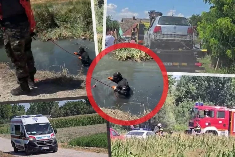 ONI SU POGINULI U NOVOM SADU! Robert (32) i Kristina (34) stradali u kanalu smrti, auto jedva izvučen iz vode! (FOTO, VIDEO)