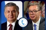 VAŽAN RAZGOVOR DVA LIDERA! Vučić čestitao rođendan predsedniku Uzbekistana, pa dogovorio ISTORIJSKE KORAKE za srpsku privredu (FOTO)