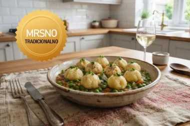 ŠTA KUVANO DANAS ZA RUČAK? Recept iz stare bakine sveske za mladi grašak sa knedlama