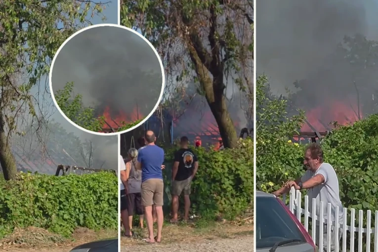 VELIKI POŽAR KOD OBRENOVCA! Kuća u plamenu, vatrogasci se bore sa vatrenom stihijom - DVORIŠTEM ODJEKUJU JAUCI! (FOTO, VIDEO)