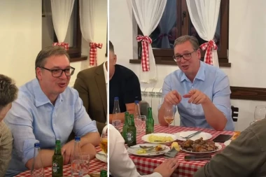 VUČIĆ OBJAVIO SNIMAK IZ KAFANE! Pevalo se uz "Ja sam momče sa Kosova", "Za Ljiljanu" i "Lazaricu" - pogledajte delić atmosfere! (VIDEO)