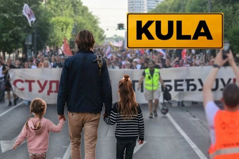 PRAVO LICE BLOKADERA! Nasilnik izbacio maloletnu decu na ulicu!