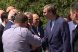 VUČIĆ I DODIK OBILAZE MANASTIR RMANJ: Svečani doček dva za dva lidera na Ilindan - čula se crkvena zvona!