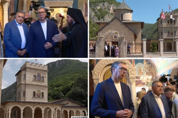 VUČIĆ I DODIK OBILAZE MANASTIR RMANJ: Svečani doček za dva lidera na Ilindan - ovaj dan će ući u istoriju!