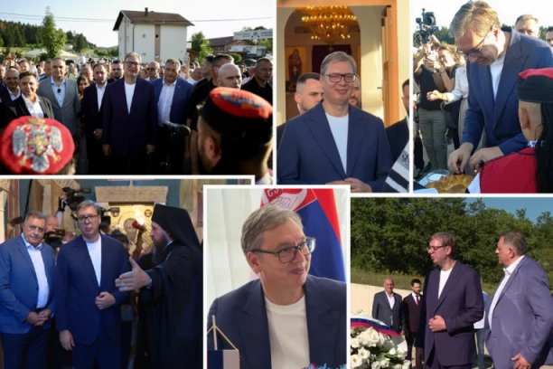"NIKADA NEĆE MOĆI DA POCEPAJU SRBE, MOGU JOŠ PET GRANICA DA NAPRAVE, NEĆE MOĆI DA NAS SVAĐAJU!" Snažna poruka predsednika Vučića sa Manjače - Mi pripadamo istom rodu! (FOTO, VIDEO)