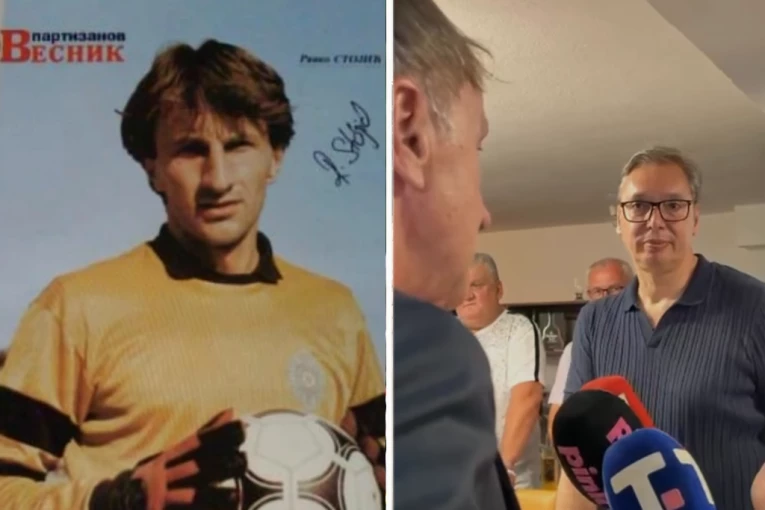 "PRIZNAO JE DA ODMALENA NAVIJA ZA ZVEZDU": Vučić ugostio Ranka Stojića u Čipuljiću i iznenadio navijače Partizana (VIDEO)