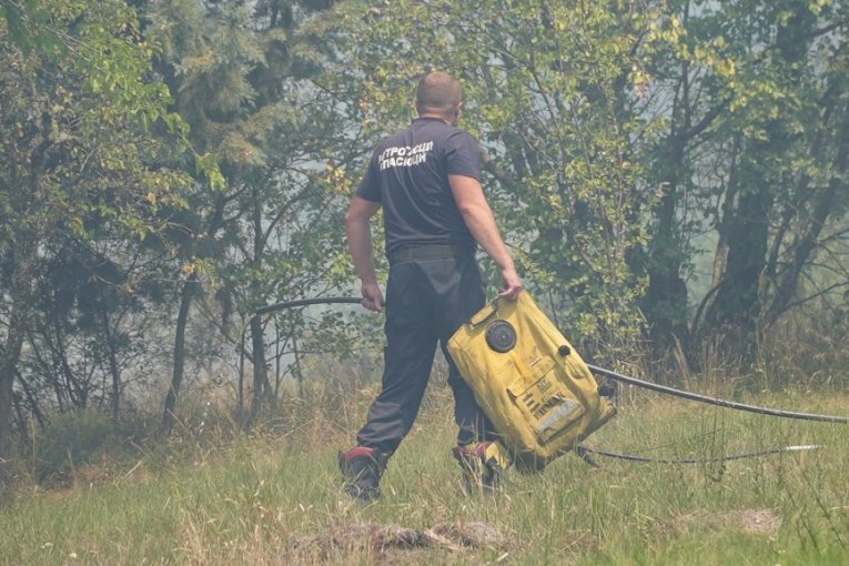 Vatrena stihija pokorila Ušće