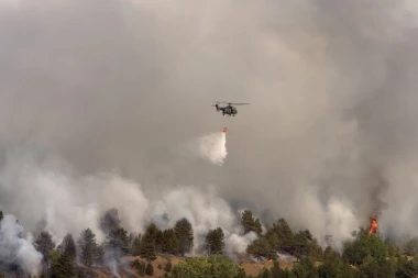 POŽAR U DELIBLATSKOJ PEŠČARI NE JENJAVA Vučić: Biće uključeni i helikopteri Vojske Srbije