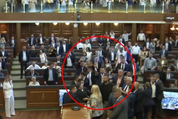 KURTIJA ZASULI JAJIMA! Nastao haos u parlamentu, obezbeđenje utrčalo u salu - sednica prekinuta! (VIDEO)