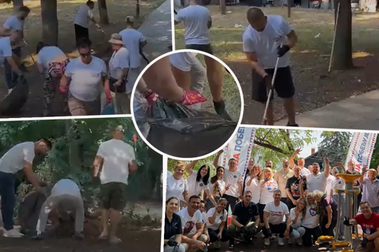 ODGOVORNOST PREMA ZAJEDNICI SE NE POKAZUJE REČIMA, VEĆ DELIMA! Aktivisti SNS zasukali rukave i uredili Beograd! (FOTO, VIDEO)