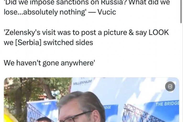 Svetski mediji citiraju Vučića