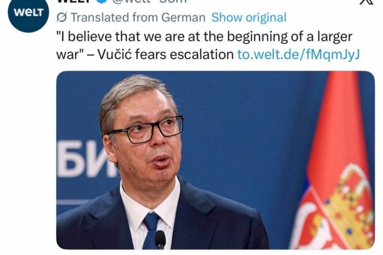 Svetski mediji citiraju Vučića