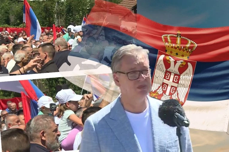 VUČIĆ SE OBRAĆA GRAĐANIMA! Veliki broj ljudi dočekao predsednika u Prijepolju, odjekuje "Aco, Srbine" i "Pobeda"! (FOTO)