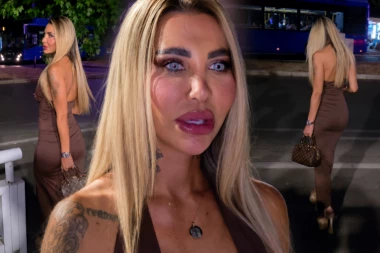 DA LI STE VIDELI NOVE OČI ANELI AHMIĆ? Pojavila se ispred Pinka, ljudi je sa razdaljine od tri metra gledali PRESTRAVLJENO! Tetura se po ulici (GALERIJA, VIDEO)