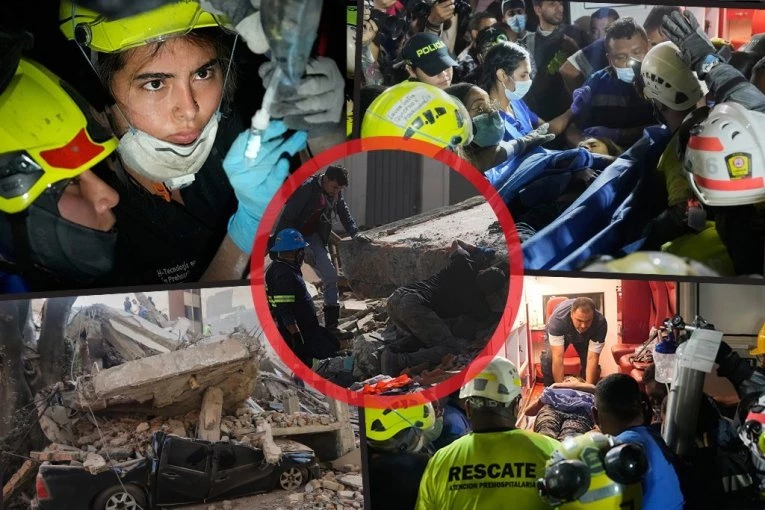 ŠAPAT IZ RUŠEVINA SPASAO BEBU! Čudo u Kolumbiji posle razornog zemljotresa: Dete preživelo sate pod TONAМА BETONA! (FOTO)
