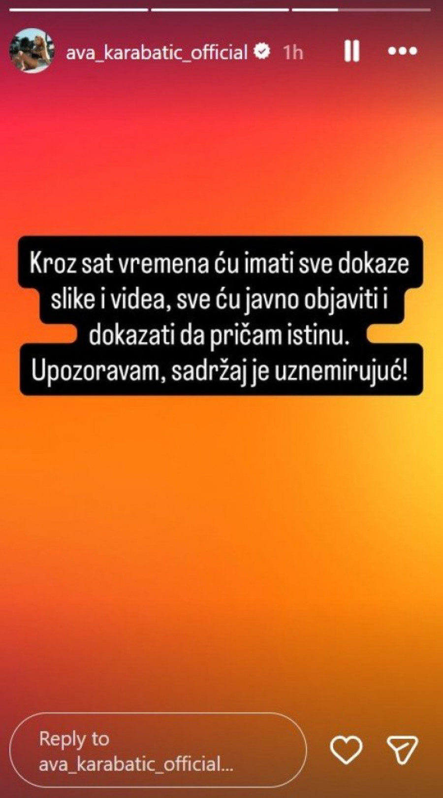 UZNEMIRUJUĆI DETALJI! Ava Karabatić se oglasila iz policije: BRUTALNO SAM PRETUČENA I NATERANA DA RADIM MONSTRUOZNE STVARI!