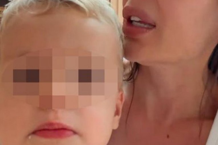 Ceca Ražnatović sa unucima Krstanom i Isaijom