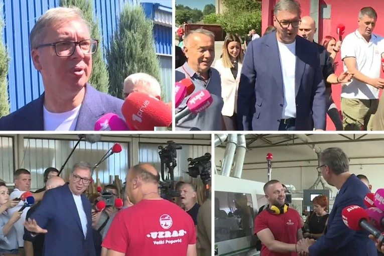 PREDSEDNIK SRBIJE STIGAO U DESPOTOVAC! Vučić: Radosna vest za građane, u rebalansu budžeta više novca za puteve