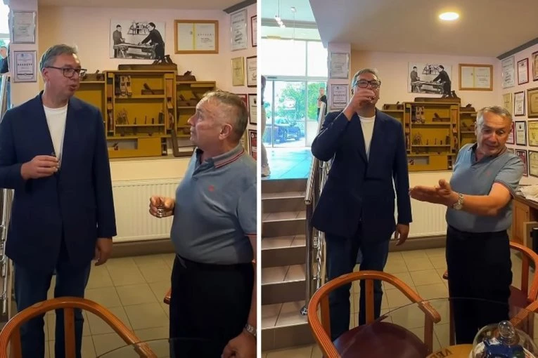 RAKIJA STARA 99 GODINA! Predsednik opisao neverovatno iskustvo u Pomoravlju: U jednoj čašici sačuvana je tradicija koja traje generacijama (VIDEO)
