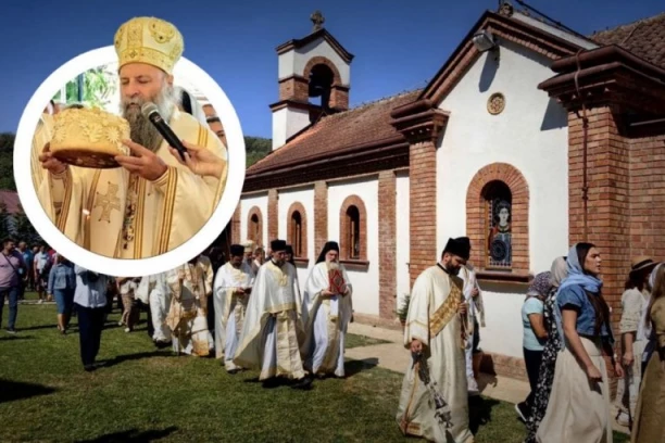 OVDE SE VEĆ VEKOVIMA SLAVI PRVI HRISTOV MUČENIK: Patrijarh Porfirije na manastirskoj slavi u Slancima, nadomak Beograda (FOTO)