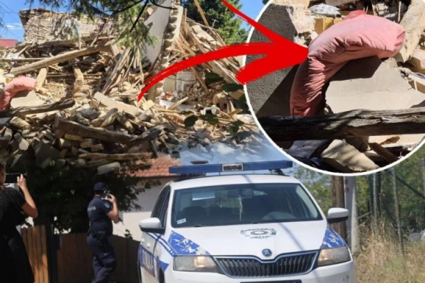 OD KUĆE OSTALA SAMO RUŠEVINA! Jezive scene iz Velike Moštanice gde je eksplozija odnela Nebojšin život - od doma ostala gomila šuta! (FOTO, VIDEO)