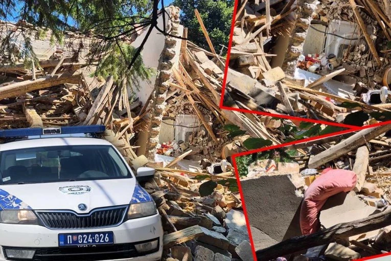 ORUŽJE U KESAMA ISPOD KRŠA! Evo šta je pronašla policija ispod ruševina kuće detonirane u Velikoj Moštanici (FOTO)