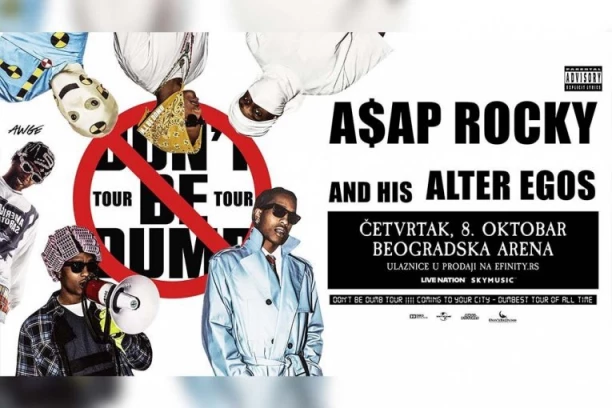 MANJE OD DVA MESECA DO SPEKTAKLA U BEOGRADU: A$AP Rocky stiže 8. oktobra u Beogradsku Arenu (FOTO)