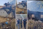 PONOVO GORI SVETINJA KOD VLADIČINOG HANA: Vatra progutala konak manastira Svetog Ilije, samo nekoliko meseci nakon početka obnove (VIDEO)