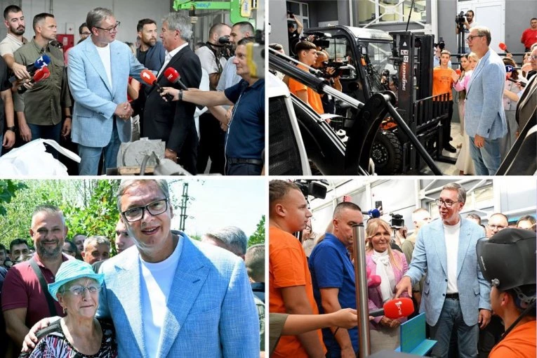"NEMA ČEKANJA, ODMAH ĆETE VIDETI MAŠINE KAKO RADE": Vučić u mestu Strezovce - Znam da vam nije lako...