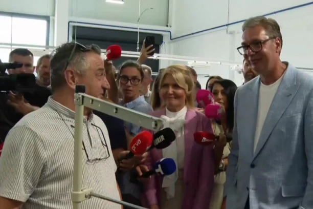 VUČIĆ NAJAVIO ULAGANJE OD 4.5 MILIONA EVRA U INDUSTRIJSKU ZONU! Predsednik obilazi Trening centar za dualno obrazovanje u Vranju!