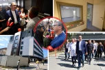 VUČIĆ U NOVOM PAZARU: Predsednik obilazi radove na novom hirurškom bloku: !Pogledajte sobe, kao hotel sa četiri ili pet zvezdica!"