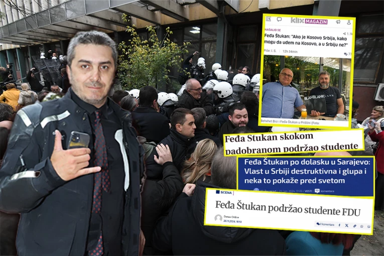 FEĐA ŠTUKAN, BIVŠI ALIJIN SNAJPERISTA, PROVOCIRA IZ PRIŠTINE! E, blokaderi, u ovog se kunete - AKO JE KOSOVO SRBIJA, KAKO MOGU NA KOSOVO, A NE U SRBIJU?