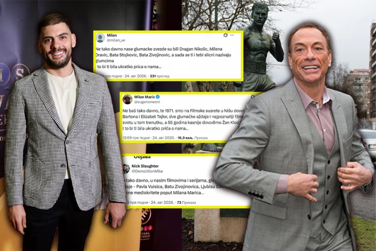 SITNA DUŠA: GLUMAC SE OBRUKAO ZA SVE PARE! Pala buva na međeda - Marić napao Van Dama, a nije mu ni do kolena