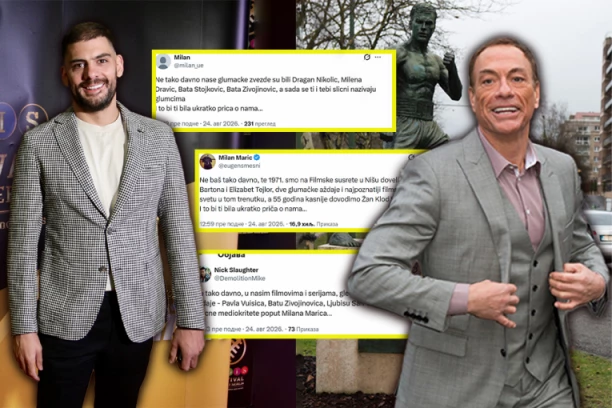 SITNA DUŠA: GLUMAC SE OBRUKAO ZA SVE PARE! Pala buva na međeda - Marić napao Van Dama, a nije mu ni do kolena