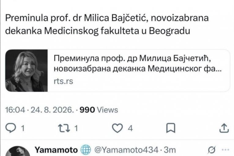 Blokaderi pljuju po mrtvoj dekanki Medicinskog fakulteta